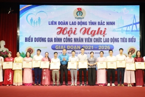 Bắc Ninh: Biểu dương 94 gia đình công nhân, viên chức, lao động tiêu biểu