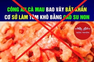 Cà Mau xác minh, khẳng định thông tin tôm khô giả là sai sự thật
