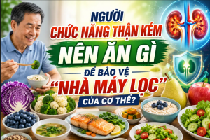 Người chức năng thận kém nên ăn gì để bảo vệ “nhà máy lọc” của cơ thể?