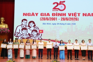 Bắc Ninh: Tuyên dương nhiều tập thể, cá nhân tiêu biểu về công tác gia đình