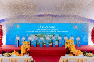 Vingroup khởi công Công trình nhà ở cho thuê Dự án nhà ở xã hội phường Phố Hiến, Hưng Yên