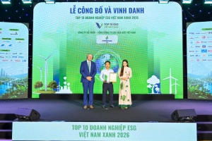BSR được vinh danh top 10 doanh nghiệp ESG Việt Nam Xanh 2026