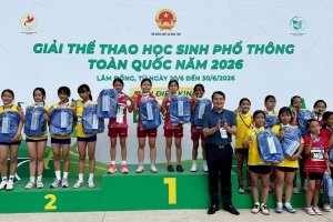 Đoàn học sinh Bắc Ninh dẫn đầu toàn quốc bảng tổng sắp huy chương môn điền kinh