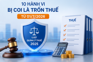 Luật Quản lý thuế năm 2025 chính thức có hiệu lực từ ngày 1/7, quy định rõ 10 hành vi bị xác định là trốn thuế