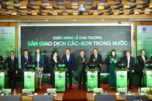 BIDV phối hợp vận hành khai trương hệ thống giao dịch các-bon