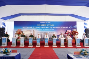 Quảng Ninh: Khởi công dự án nhà ở xã hội cho thuê tại phường Uông Bí