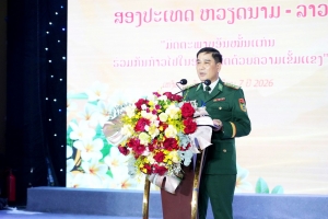 Sĩ quan trẻ Biên phòng Việt Nam - Lào vun đắp tình hữu nghị, chung tay xây dựng biên giới hòa bình