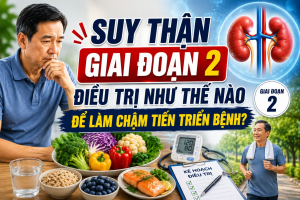Suy thận giai đoạn 2 điều trị như thế nào để làm chậm tiến triển bệnh? 
