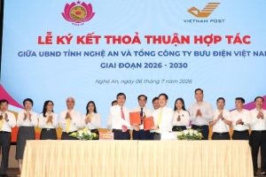 Nghệ An ký kết hợp tác với Tổng Công ty Bưu điện Việt Nam, thúc đẩy chuyển đổi số giai đoạn 2026-2030