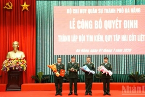 Công bố quyết định của Bộ Quốc phòng thành lập Đội tìm kiếm, quy tập hài cốt liệt sĩ