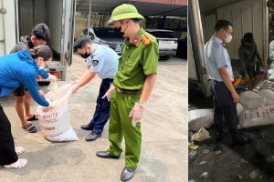 Hưng Yên: Ngăn chặn kịp thời vụ vận chuyển 480 kg lòng lợn đang phân hủy