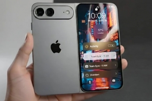 iPhone màn hình gập của Apple lộ thông số pin kép và cơ chế bảo mật Touch ID mới