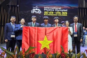 Việt Nam lập kỷ lục với 4 Huy chương Vàng tại Olympic Vật lý quốc tế 2026