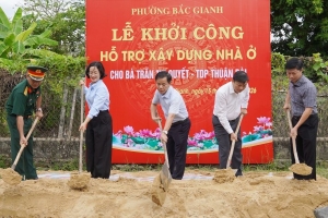 Quảng Trị: Khởi công xây dựng nhà cho người có công, thân nhân liệt sĩ và nạn nhân chất độc hóa học