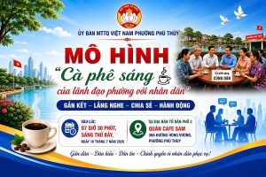 "Cà phê sáng của lãnh đạo phường với dân": Gắn kết – Lắng nghe – Chia sẻ – Hành động