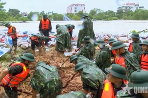 Quân đội sẵn sàng ứng phó đợt mưa lũ lớn ở Bắc Bộ, bảo đảm thông tin liên lạc thông suốt
