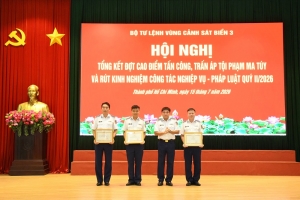 Vùng Cảnh sát biển 3 tổng kết đợt cao điểm đấu tranh phòng, chống tội phạm ma túy