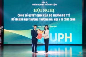 GS.TS Hoàng Văn Minh giữ chức Hiệu trưởng Trường Đại học Y tế Công cộng