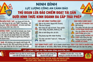 Ninh Bình: Cảnh báo thủ đoạn lừa đảo chiếm đoạt tài sản dưới hình thức kinh doanh đa cấp trái phép