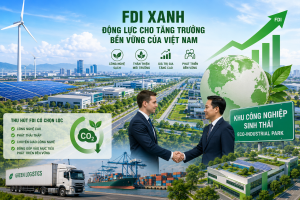 FDI xanh không chỉ là cuộc đua hút vốn, mà là phép thử năng lực chuyển đổi của Việt Nam