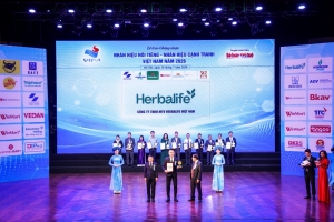 Herbalife Việt Nam được vinh danh Top 10 Nhãn hiệu nổi tiếng Việt Nam năm 2026