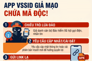 Cảnh báo xuất hiện ứng dụng VssID giả mạo chứa mã độc, người dùng có nguy cơ mất tiền.