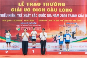 Cầu lông Bắc Ninh xếp thứ Nhì toàn đoàn tại giải vô địch trẻ quốc gia