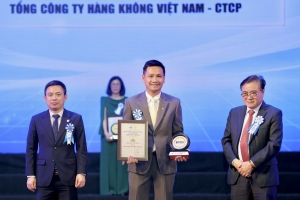 Vietnam Airlines 11 năm liên tiếp vào Top 10 Nhãn hiệu nổi tiếng Việt Nam