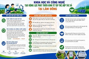 Khoa học và công nghệ tạo bệ đỡ để hợp tác xã Lâm Đồng phát triển bền vững