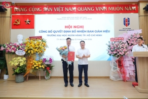GS.TS Nguyễn Đức Trung giữ chức Hiệu trưởng Trường Đại học Ngân hàng TP. Hồ Chí Minh