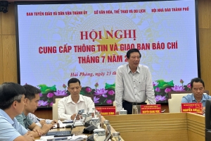 Hải Phòng: Hội nghị cung cấp thông tin và giao ban báo chí tháng 7