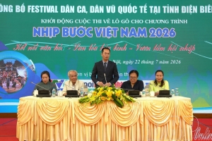 Điện Biên lần đầu đăng cai Festival Dân ca Dân vũ Quốc tế 2026