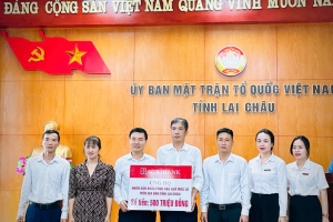 Agribank hỗ trợ tỉnh Lai Châu 500 triệu đồng khắc phục hậu quả mưa lũ