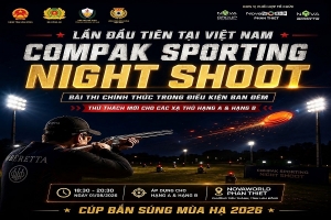 Lần đầu tiên Việt Nam tổ chức bắn súng đĩa bay ban đêm tại Sports Festival 2026