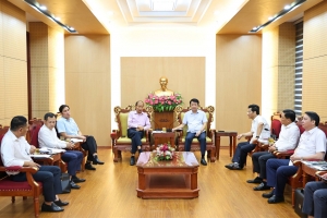 Ninh Bình tăng cường hợp tác với VCCI, thúc đẩy xúc tiến đầu tư và hỗ trợ doanh nghiệp