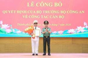 Đại tá Trần Trọng Thủy được bổ nhiệm làm Phó Giám đốc Công an thành phố Đồng Nai