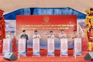 Gia Lai khởi động mô hình nuôi cá tại hồ Ia Mơr