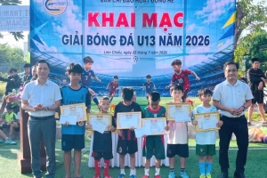 Đà Nẵng: Phường Liên Chiểu khai mạc giải bóng đá U13 và U8