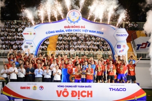THACO tiếp tục lan tỏa phong trào thể thao tại Giải bóng đá công nhân, viên chức Việt Nam 2026