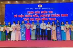 Quảng Ninh: Tuyên dương cán bộ công đoàn tiêu biểu