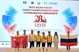 Kỳ thủ trẻ Lâm Đồng cùng tuyển Việt Nam chinh phục đỉnh cao châu Á