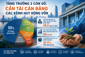 Tăng trưởng hai con số: Cần thay đổi cấu trúc dẫn vốn của nền kinh tế