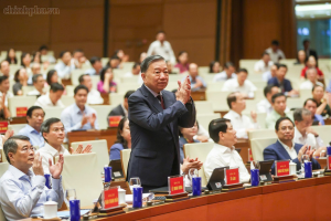 Các đồng chí lãnh đạo Đảng và Nhà nước dự Hội nghị toàn quốc quán triệt và triển khai thực hiện Nghị quyết Hội nghị Trung ương 3