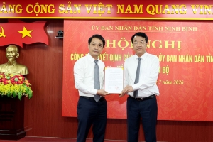 Ông Hoàng Văn Kiên được bổ nhiệm giữ chức Giám đốc Sở Tài chính Ninh Bình