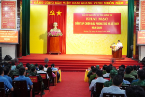 Quảng Trị khai mạc diễn tập chiến đấu phòng thủ xã Lệ Thủy năm 2026