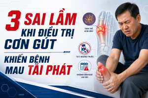 3 sai lầm khi điều trị cơn gút khiến bệnh mau tái phát
