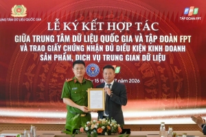 FPT hợp tác với Trung tâm Dữ liệu quốc gia, thúc đẩy thị trường dữ liệu cất cánh