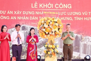 Hưng Yên: Khởi công Dự án Nhà ở cho lực lượng vũ trang Công an nhân dân