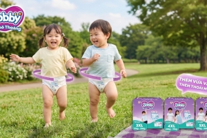 Bobby tiên phong mở rộng hệ size tã quần tới 5XL, đồng hành cùng trẻ em đến 36kg