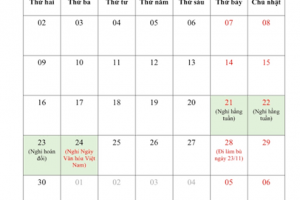 Bộ Nội vụ lấy ý kiến về 2 phương án nghỉ 'Ngày Văn hóa Việt Nam' 24/11/2026